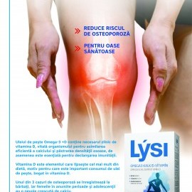 ​Omega 3 + D Calcium – Lupta cu Osteoporoza!